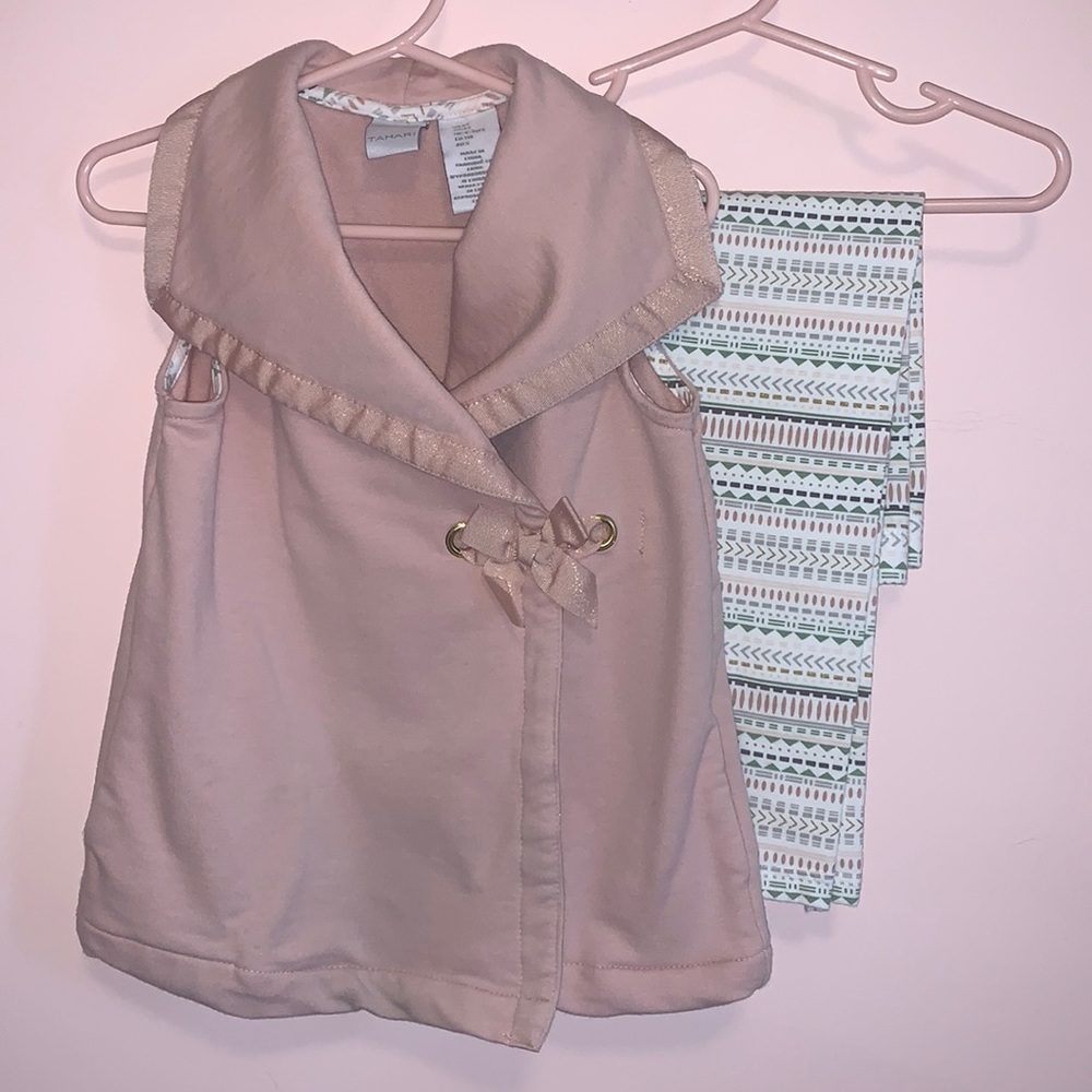 Tahari vest and leggings set